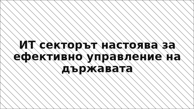 ИТ секторът настоява за ефективно управление на държавата