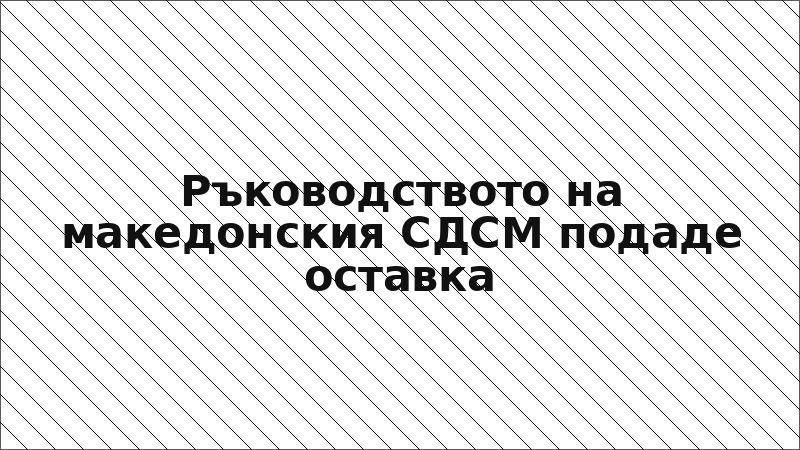 Ръководството на македонския СДСМ подаде оставка