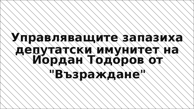 Управляващите запазиха депутатски имунитет на Йордан Тодоров от "Възраждане"