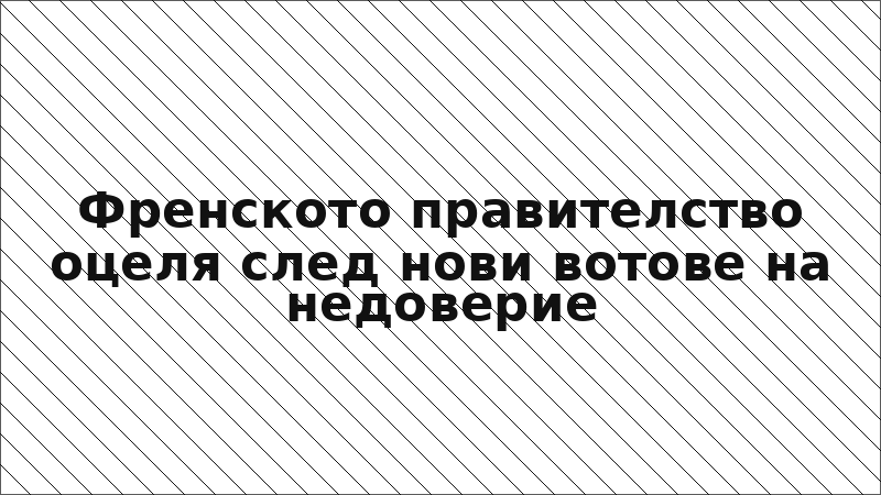 Френското правителство оцеля след нови вотове на недоверие