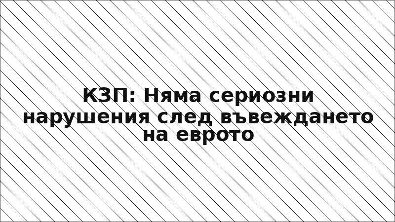 КЗП: Няма сериозни нарушения след въвеждането на еврото