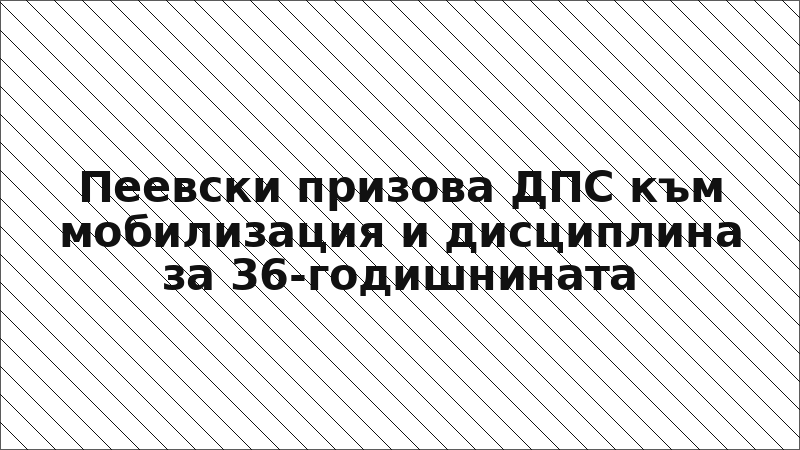 Пеевски призова ДПС към мобилизация и дисциплина за 36-годишнината