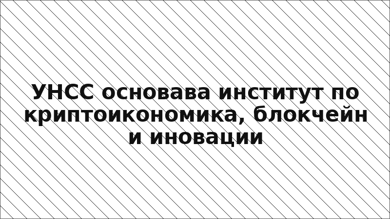 УНСС основава институт по криптоикономика, блокчейн и иновации