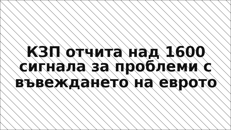 КЗП отчита над 1600 сигнала за проблеми с въвеждането на еврото