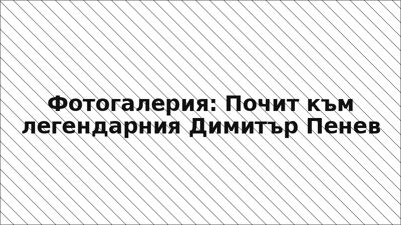 Фотогалерия: Почит към легендарния Димитър Пенев