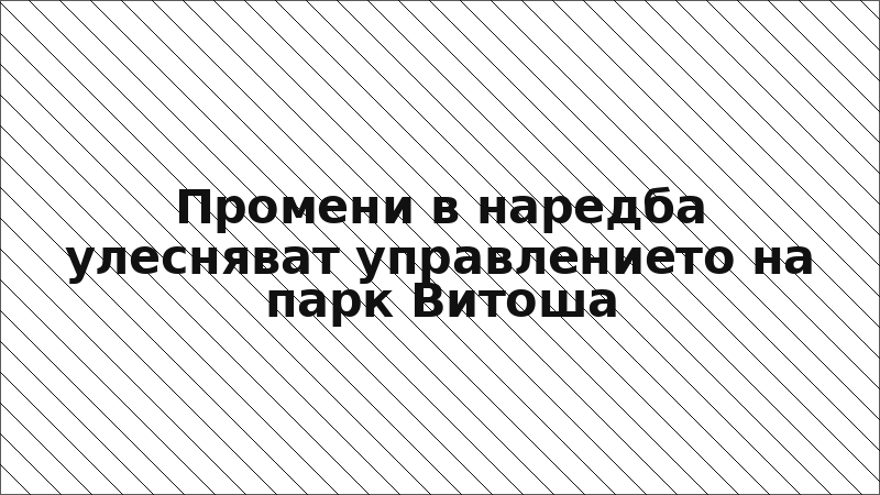 Промени в наредба улесняват управлението на парк Витоша
