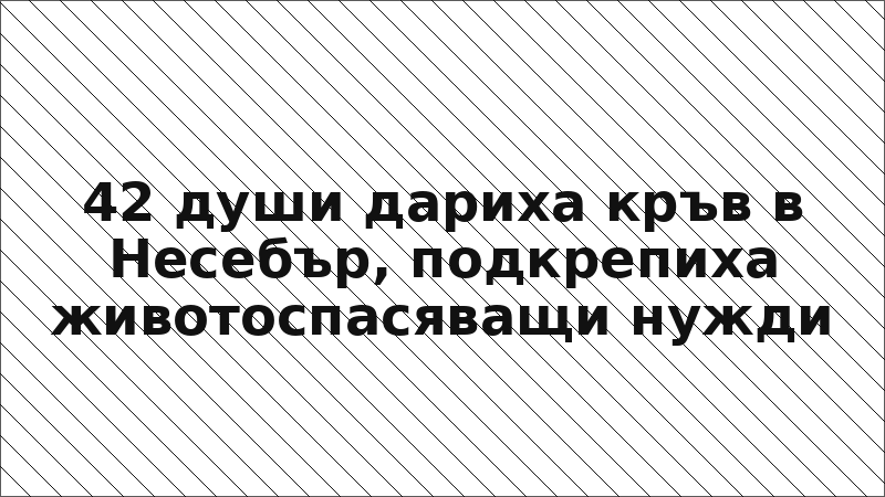 42 души дариха кръв в Несебър, подкрепиха животоспасяващи нужди