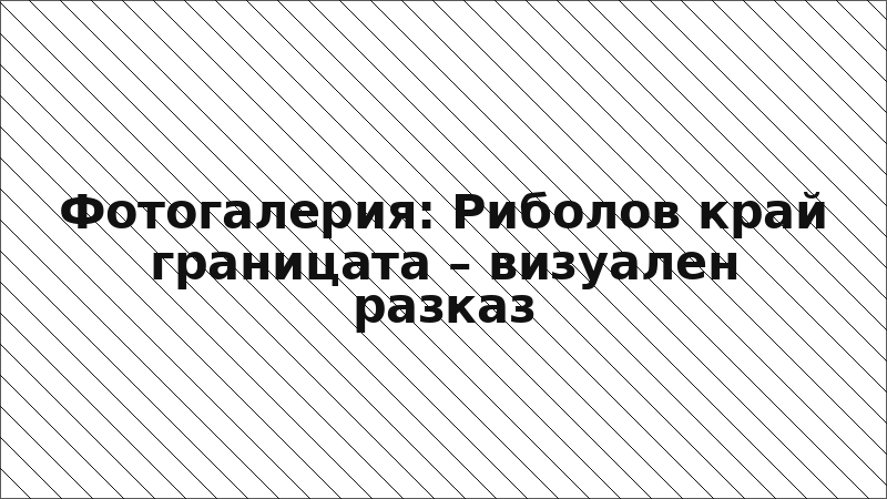 Фотогалерия: Риболов край границата – визуален разказ