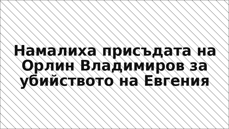 Намалиха присъдата на Орлин Владимиров за убийството на Евгения
