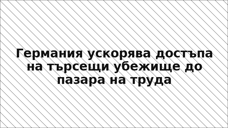 Германия ускорява достъпа на търсещи убежище до пазара на труда