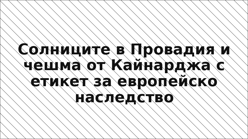 Солниците в Провадия и чешма от Кайнарджа с етикет за европейско наследство