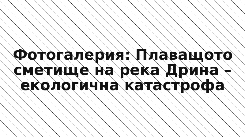 Фотогалерия: Плаващото сметище на река Дрина – екологична катастрофа