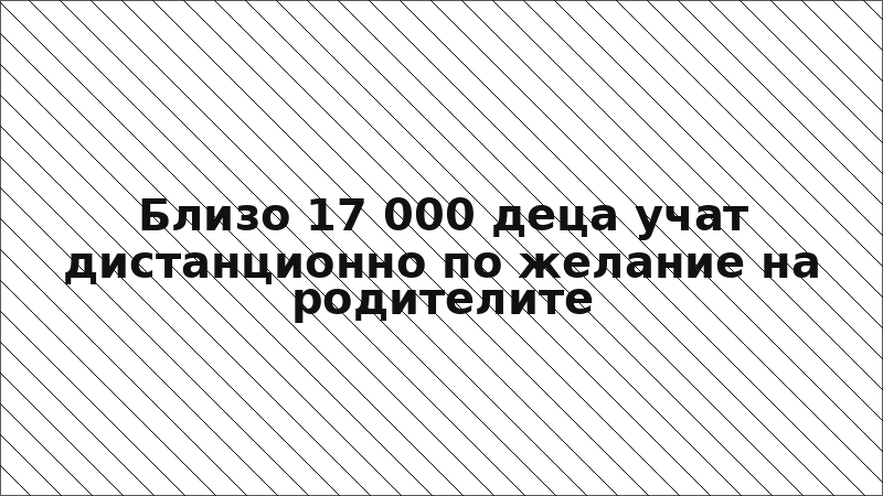 Близо 17 000 деца учат дистанционно по желание на родителите