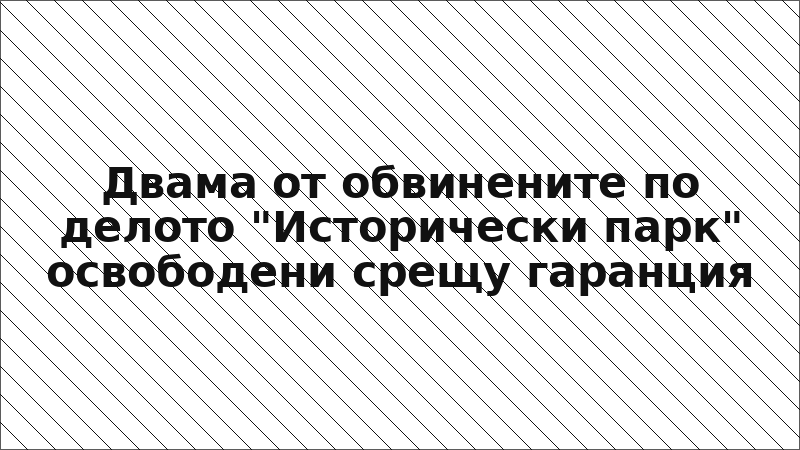 Двама от обвинените по делото "Исторически парк" освободени срещу гаранция