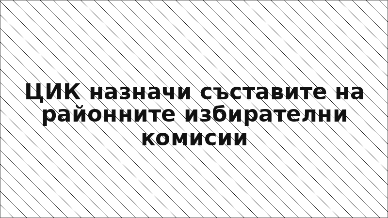 ЦИК назначи съставите на районните избирателни комисии