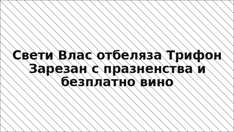 Свети Влас отбеляза Трифон Зарезан с празненства и безплатно вино