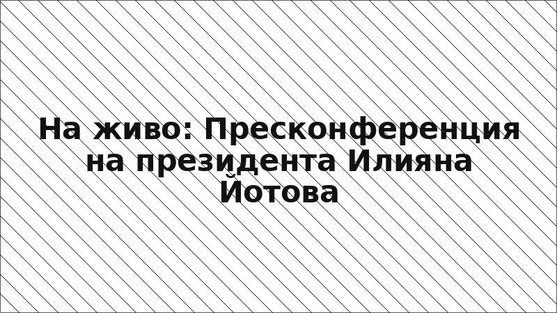 На живо: Пресконференция на президента Илияна Йотова
