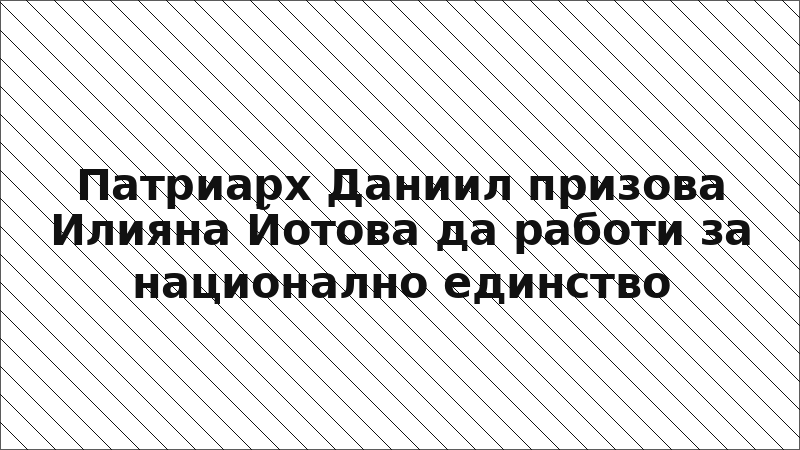 Патриарх Даниил призова Илияна Йотова да работи за национално единство