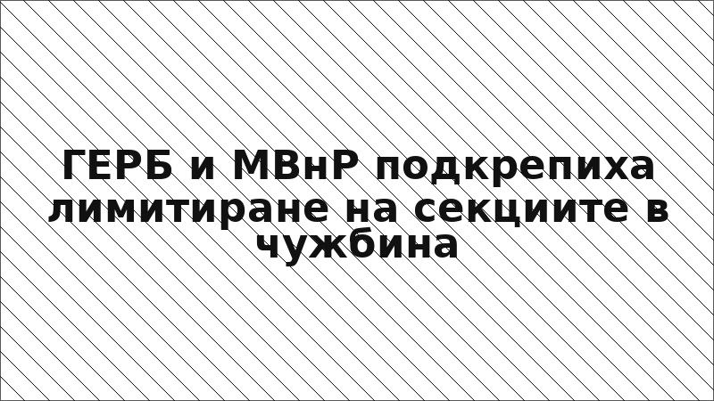 ГЕРБ и МВнР подкрепиха лимитиране на секциите в чужбина