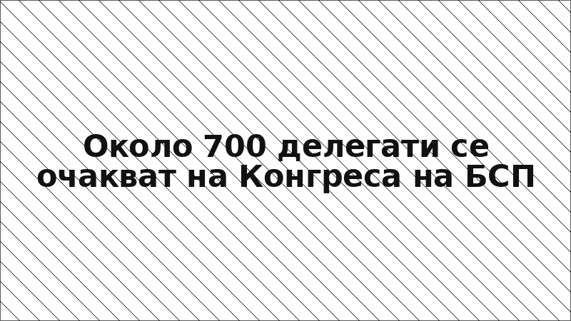 Около 700 делегати се очакват на Конгреса на БСП