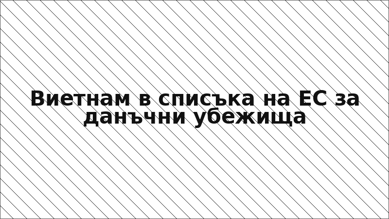 Виетнам в списъка на ЕС за данъчни убежища