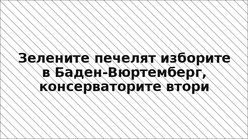 Зелените печелят изборите в Баден-Вюртемберг, консерваторите втори