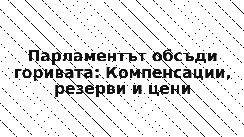 Парламентът обсъди горивата: Компенсации, резерви и цени