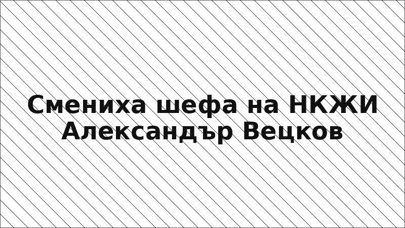 Смениха шефа на НКЖИ Александър Вецков