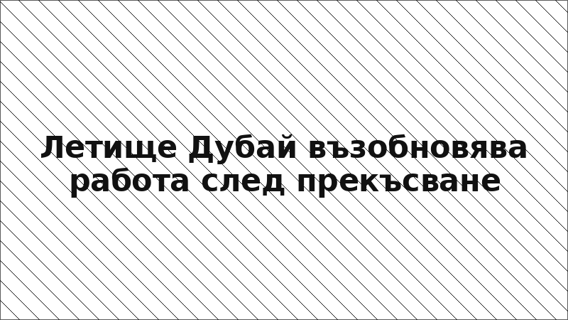 Летище Дубай възобновява работа след прекъсване