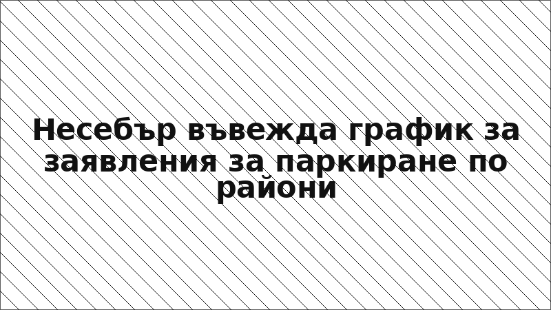 Несебър въвежда график за заявления за паркиране по райони