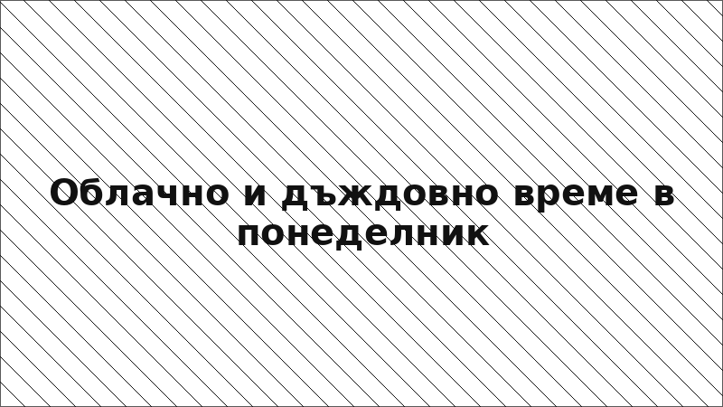 Облачно и дъждовно време в понеделник