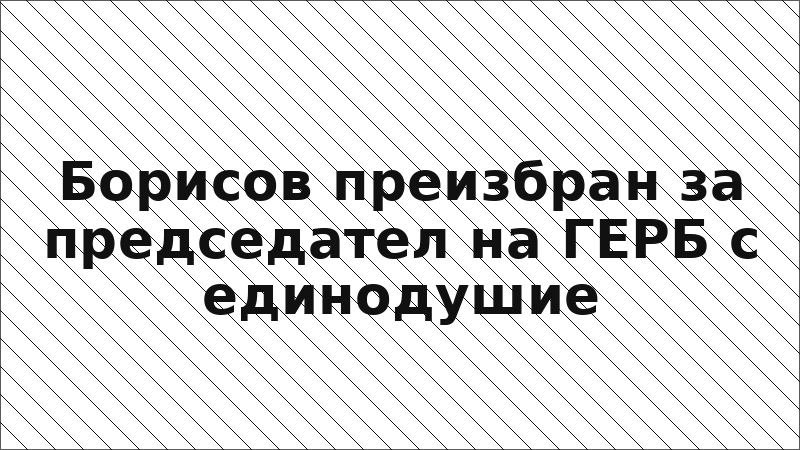 Борисов преизбран за председател на ГЕРБ с единодушие