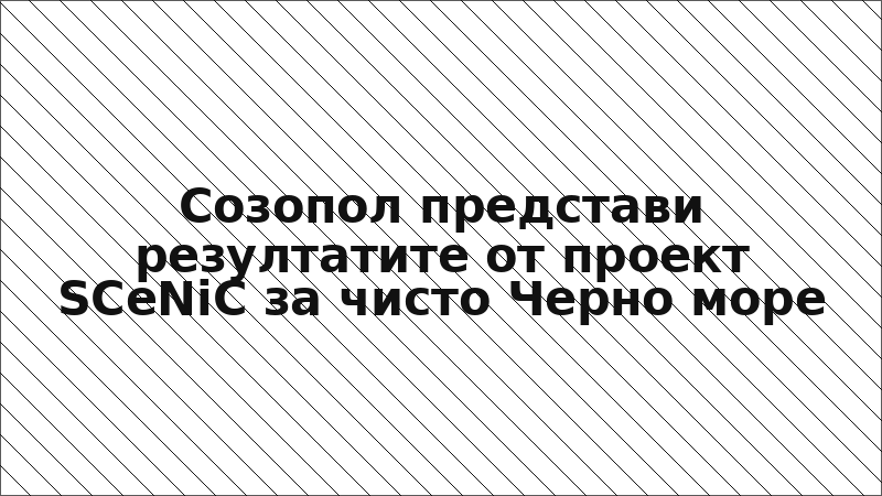 Созопол представи резултатите от проект SCeNiC за чисто Черно море