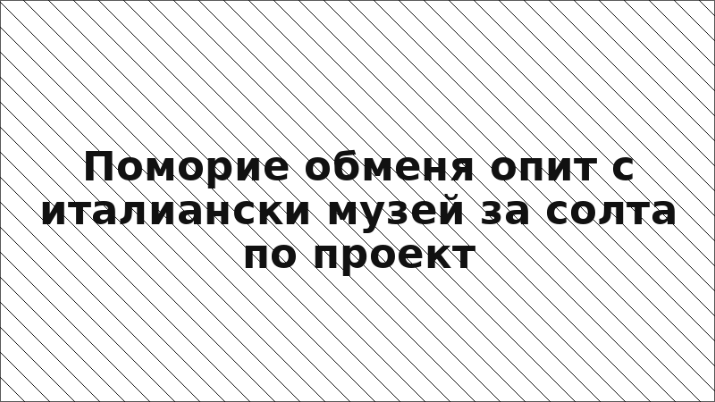 Поморие обменя опит с италиански музей за солта по проект