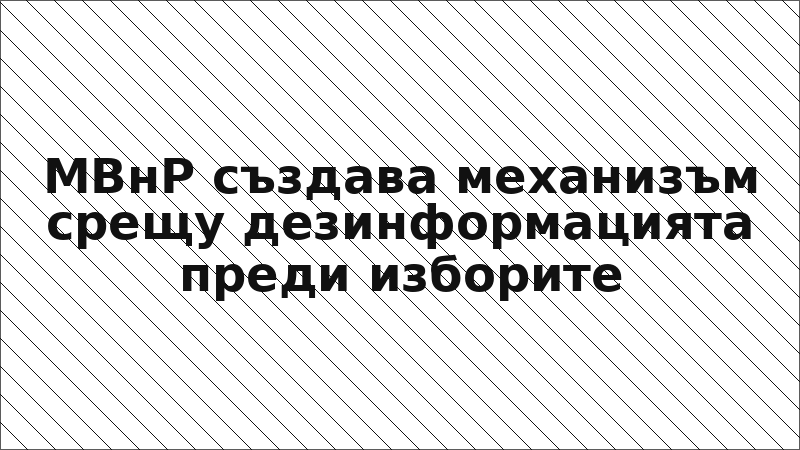 МВнР създава механизъм срещу дезинформацията преди изборите