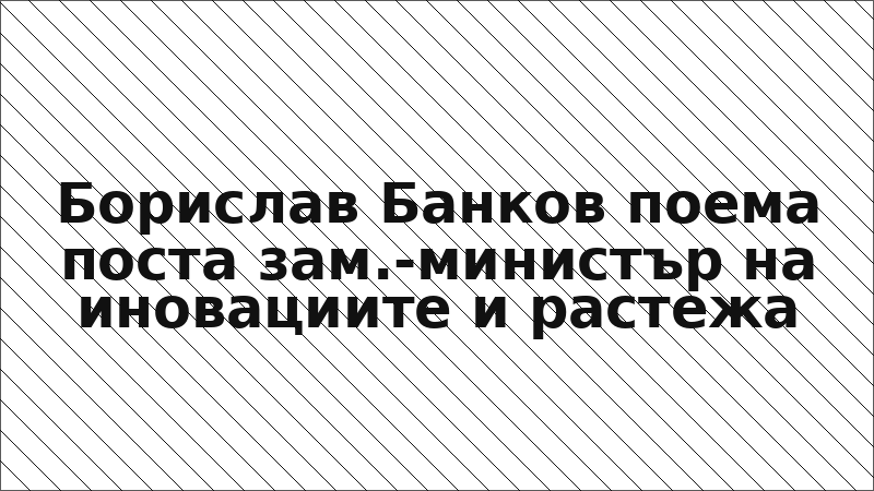 Борислав Банков поема поста зам.-министър на иновациите и растежа
