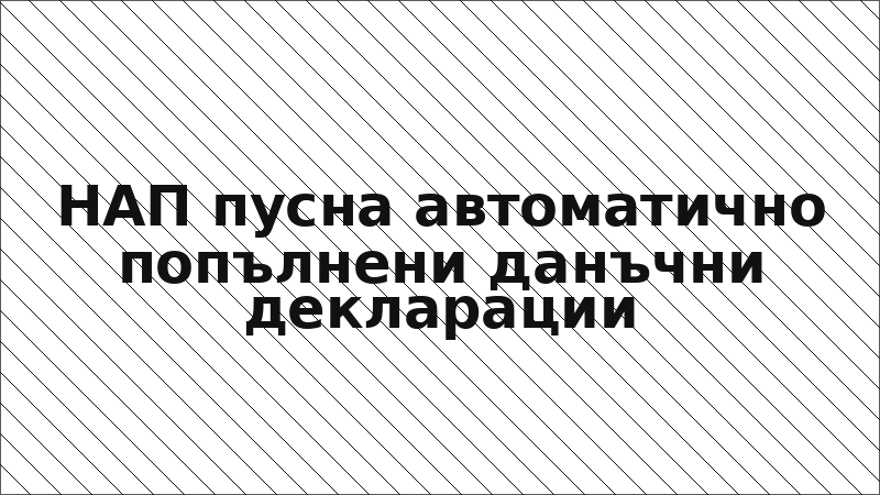 НАП пусна автоматично попълнени данъчни декларации