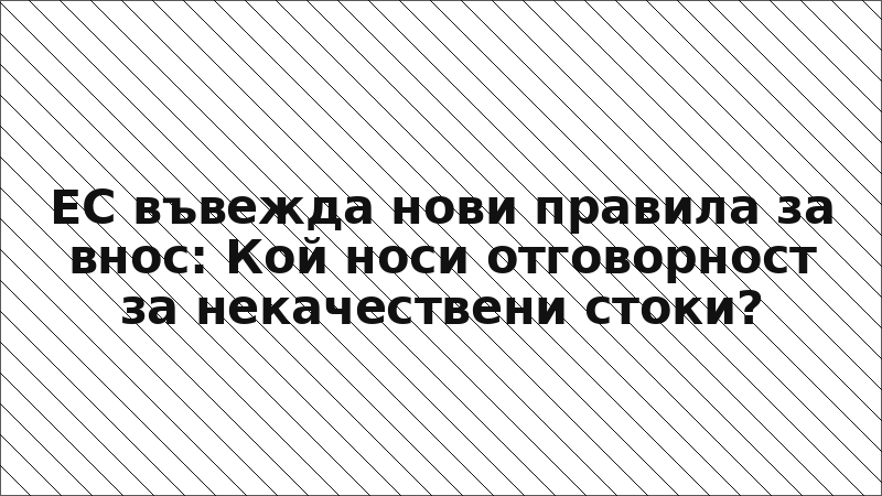 ЕС въвежда нови правила за внос: Кой носи отговорност за некачествени стоки?