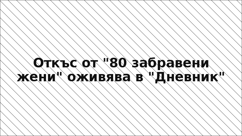 Откъс от "80 забравени жени" оживява в "Дневник"
