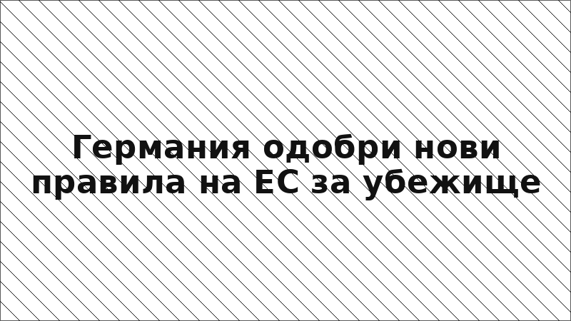 Германия одобри нови правила на ЕС за убежище
