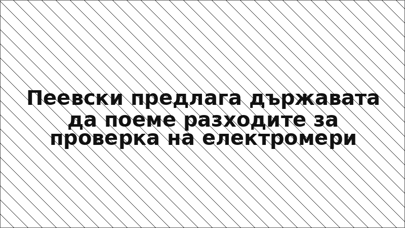 Пеевски предлага държавата да поеме разходите за проверка на електромери
