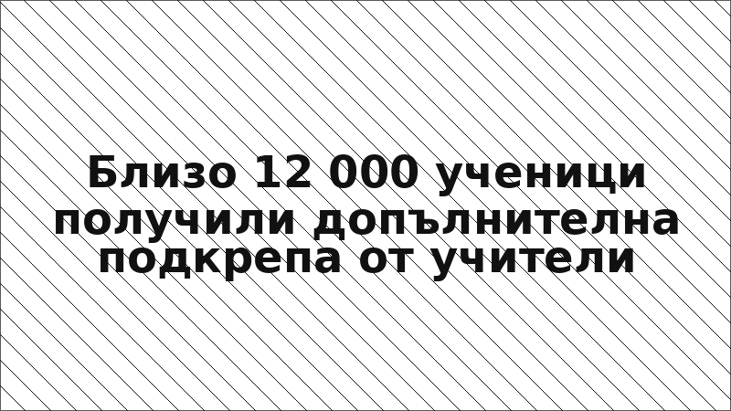 Близо 12 000 ученици получили допълнителна подкрепа от учители