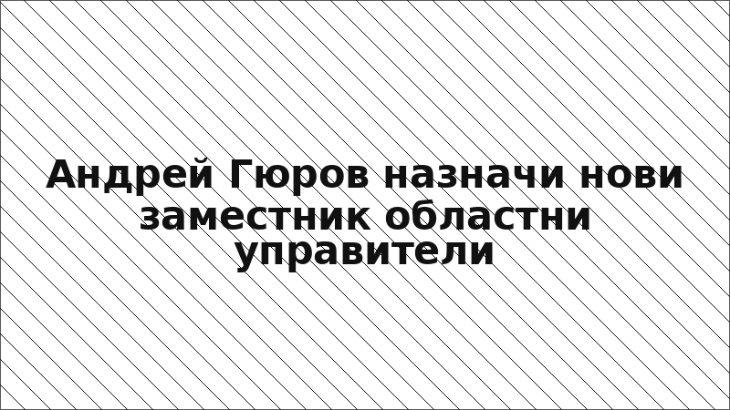 Андрей Гюров назначи нови заместник областни управители