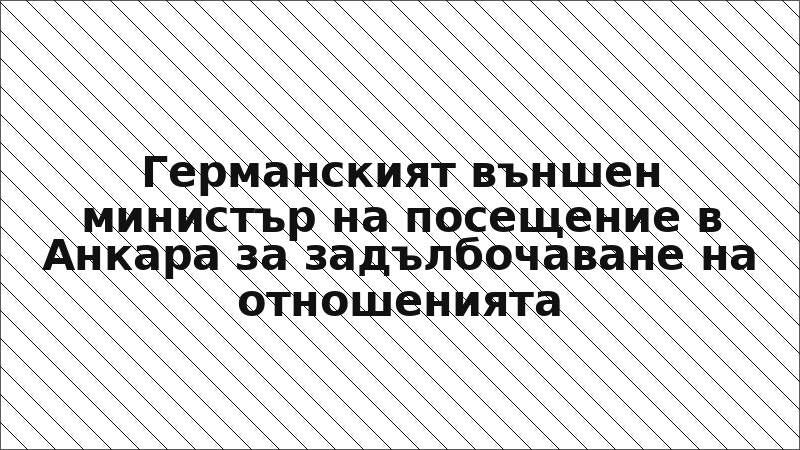 Германският външен министър на посещение в Анкара за задълбочаване на отношенията