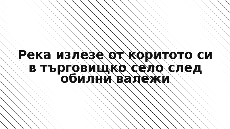 Река излезе от коритото си в търговищко село след обилни валежи