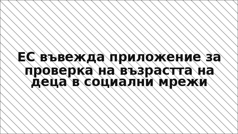 ЕС въвежда приложение за проверка на възрастта на деца в социални мрежи