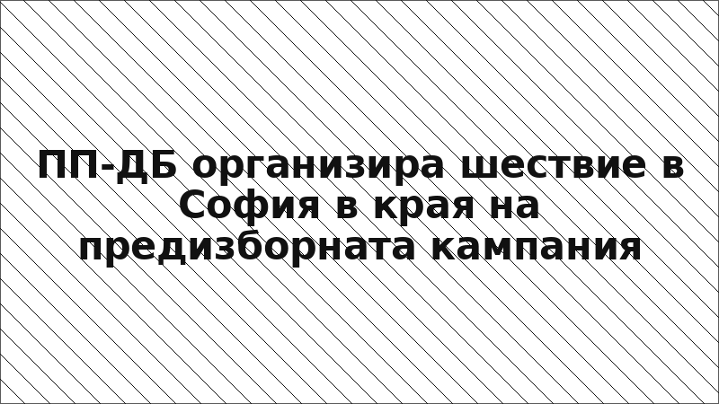 ПП-ДБ организира шествие в София в края на предизборната кампания