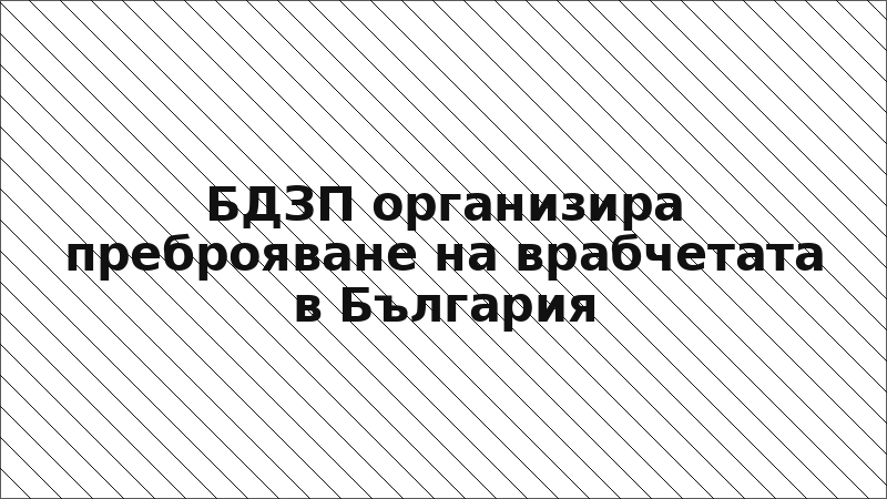 БДЗП организира преброяване на врабчетата в България