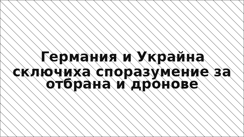Германия и Украйна сключиха споразумение за отбрана и дронове