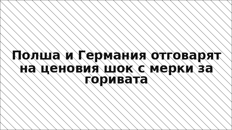 Полша и Германия отговарят на ценовия шок с мерки за горивата